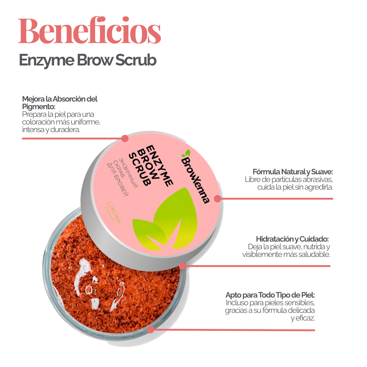 Exfoliante Profesional para Cejas (50 g)