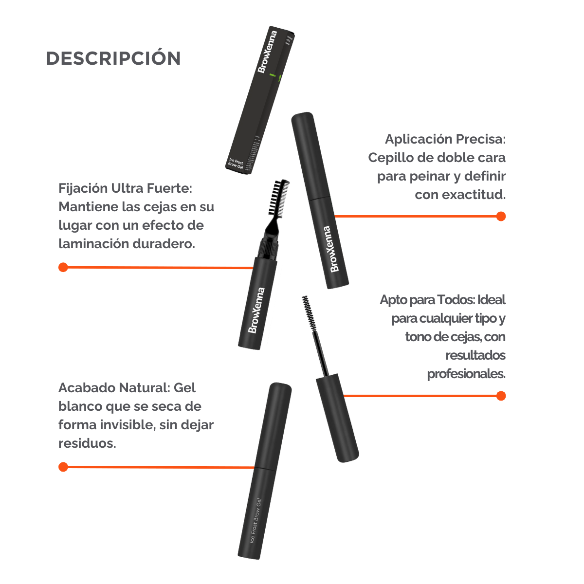 Ice Frost Brow Gel BrowXenna® Cera Barra para Cejas - BrowXennamx
