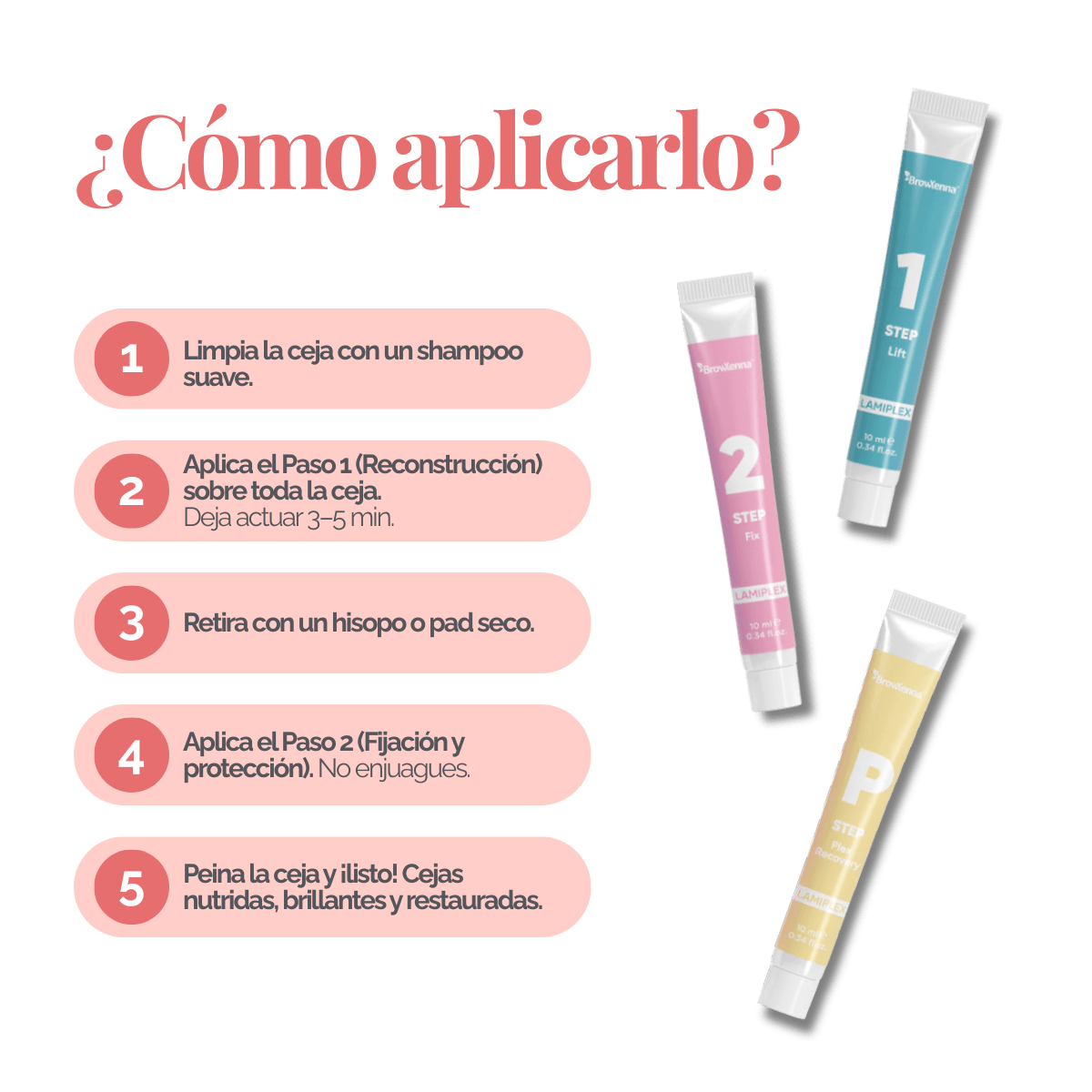 LAMIPLEX BrowXenna® Kit de Laminación Exprés para Cejas y Pestañas - BrowXennamx