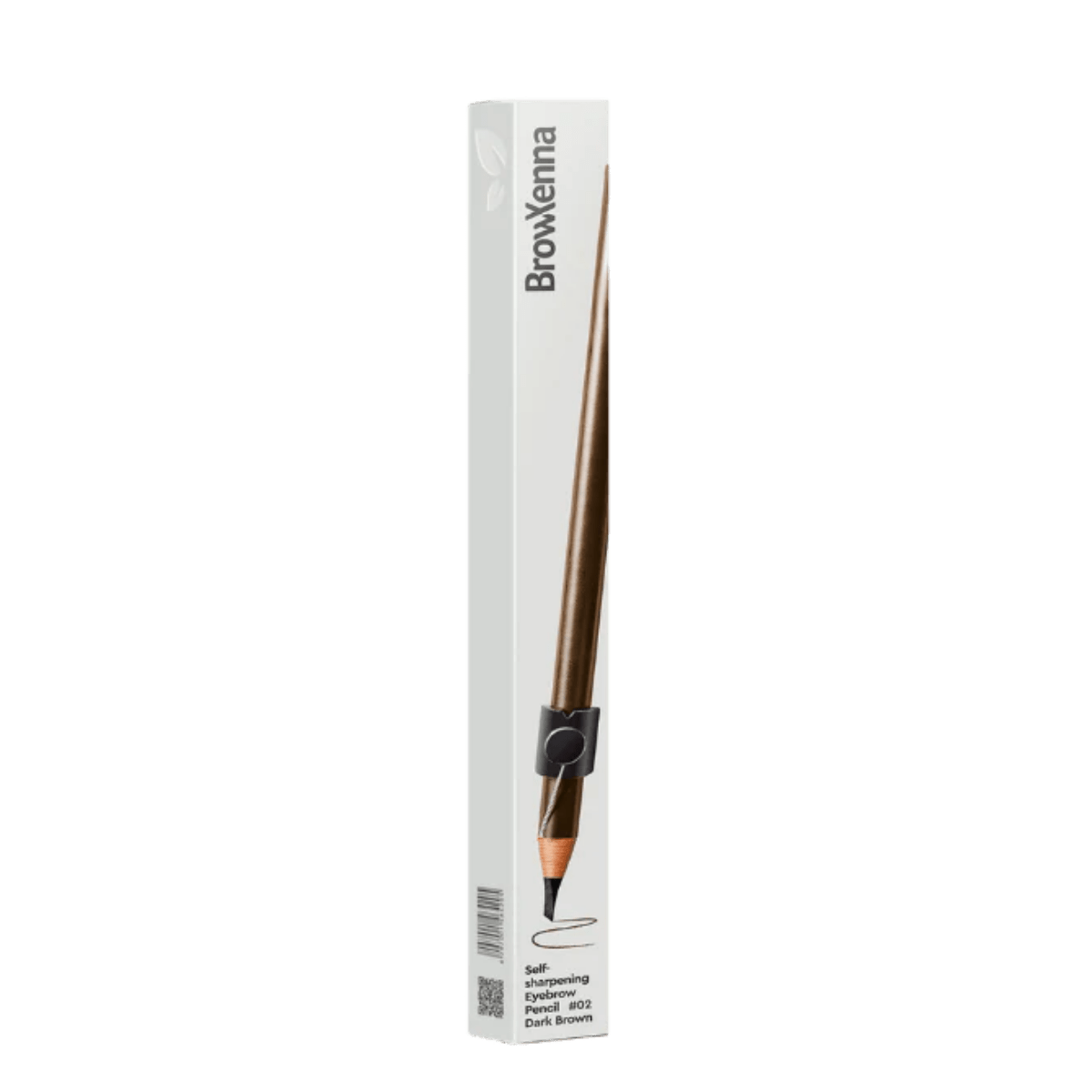 Lápiz de Cejas Auto‑afilable BrowXenna® en mano profesional, mostrando sistema de afilado automático y precisión en delineado.
