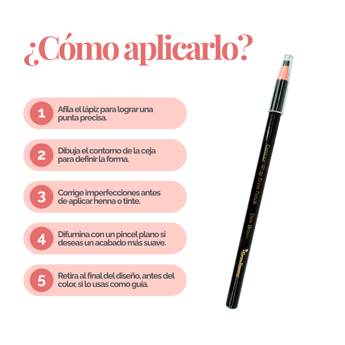 Lápiz Profesional para Cejas Contour Wrap BrowXenna® - BrowXennamx