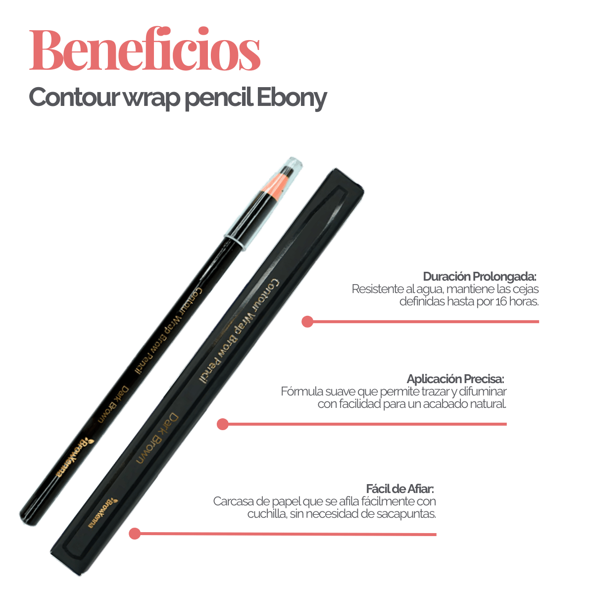 Lápiz Profesional para Cejas Contour Wrap BrowXenna® - BrowXennamx