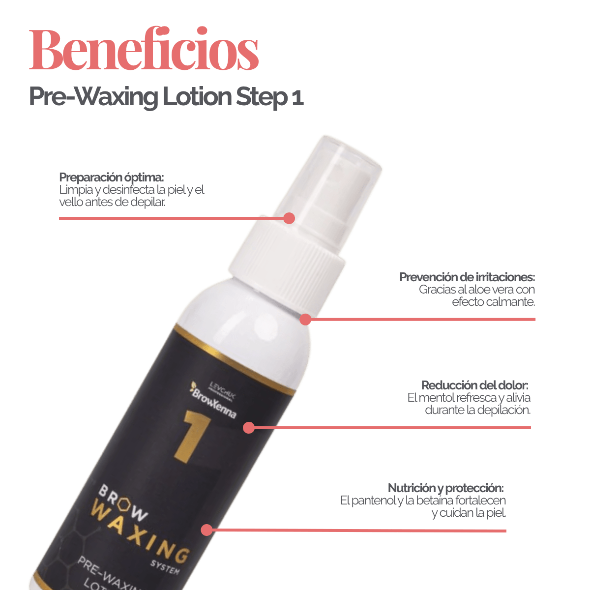 Loción preparadora para depilación de cejas - BrowXennamx