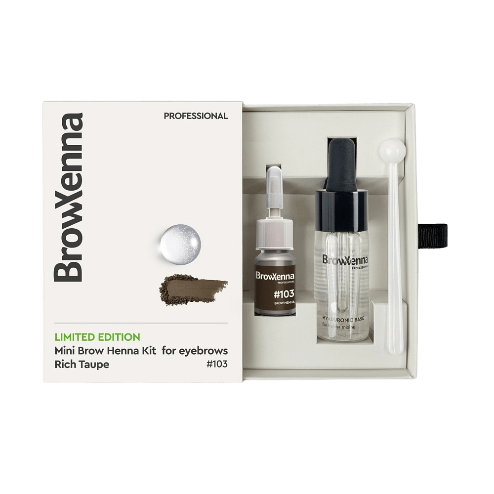 MINI Brow Henna Kit + Base Hialurónica – Ed. Limitada (varios tonos) - BrowXennamx