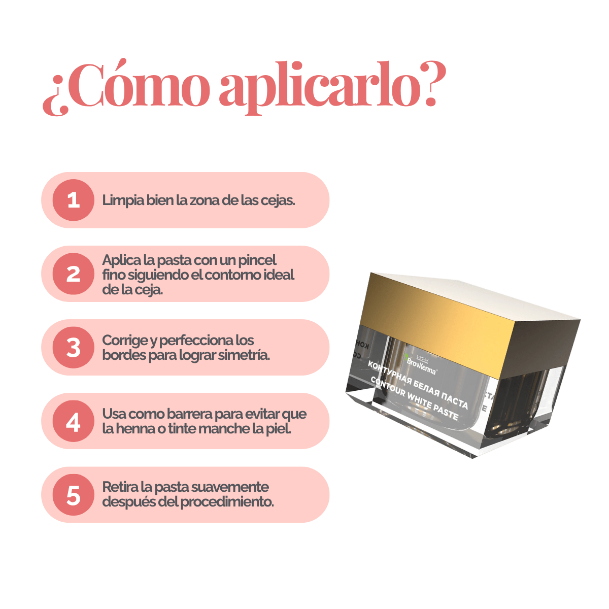 Pasta blanca para mapping de cejas - BrowXennamx