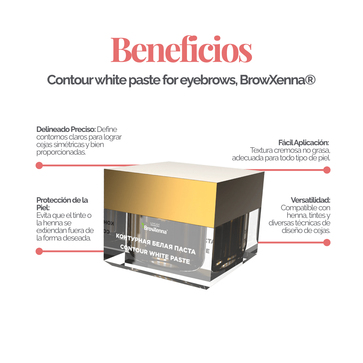 Pasta blanca para mapping de cejas - BrowXennamx