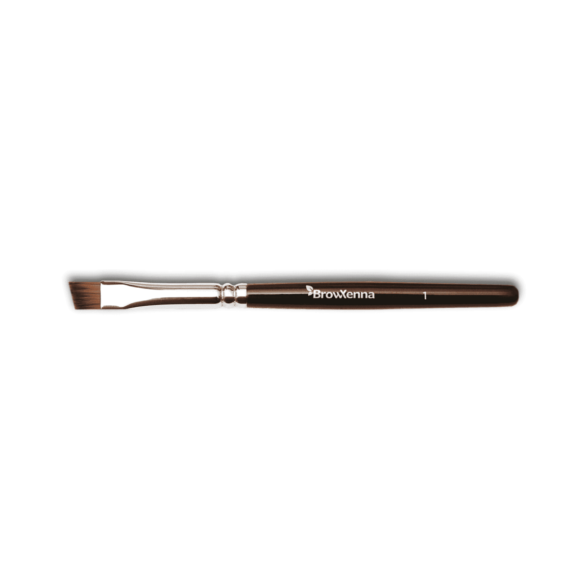 Brush superfine #1, BrowXenna® cerdas ultra finas y mango ergonómico diseñados para aplicación precisa de henna y maquillaje en cejas para técnicos de belleza exigentes.