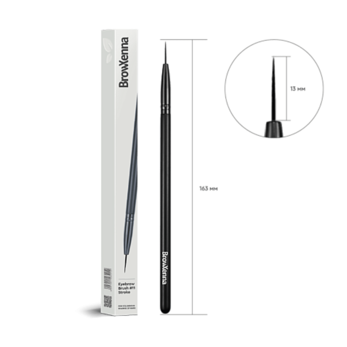Eyebrow Brush #11 Stroke BrowXenna®
cerdas ultra finas y mango ergonómico diseñados para aplicación precisa de henna y maquillaje en cejas para técnicos de belleza exigentes.