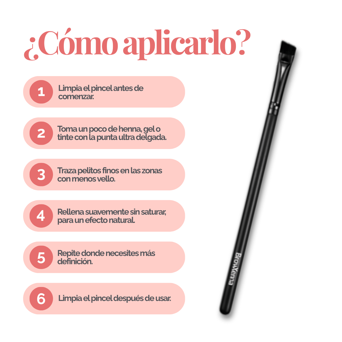 Ultrafine Eyebrow Brush #10 BrowXenna®
cerdas ultra finas y mango ergonómico diseñados para aplicación precisa de henna y maquillaje en cejas para técnicos de belleza exigentes.