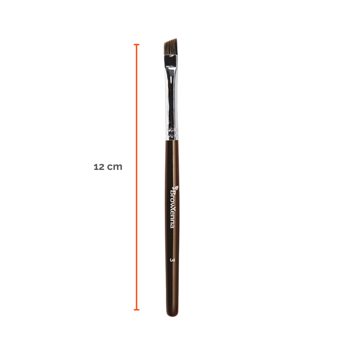 Brush superfine #3, BrowXenna® cerdas ultra finas y mango ergonómico diseñados para aplicación precisa de henna y maquillaje en cejas para técnicos de belleza exigentes.