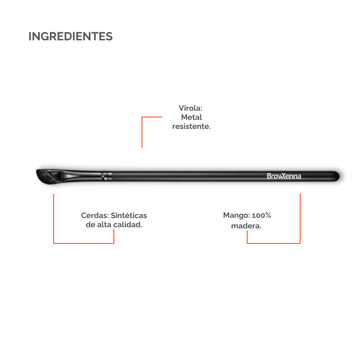 Eyebrow brush #9 "Saber" BrowXenna®
cerdas ultra finas y mango ergonómico diseñados para aplicación precisa de henna y maquillaje en cejas para técnicos de belleza exigentes.