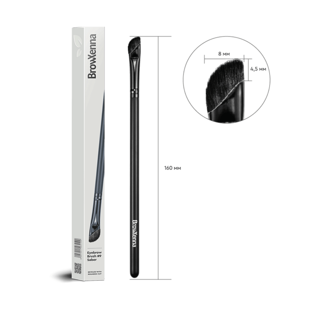 Eyebrow brush #9 "Saber" BrowXenna®
cerdas ultra finas y mango ergonómico diseñados para aplicación precisa de henna y maquillaje en cejas para técnicos de belleza exigentes.