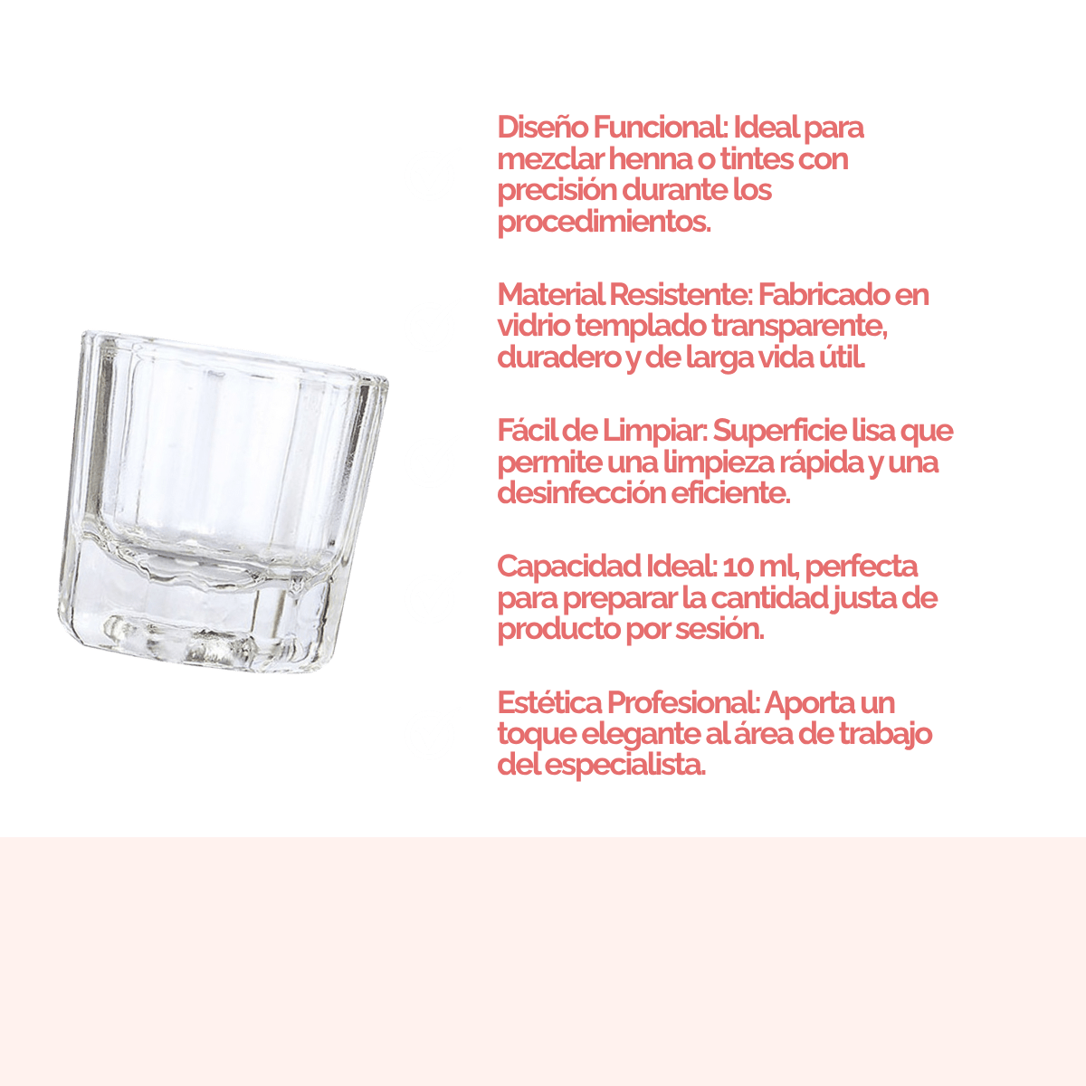 Vaso de Vidrio para Mezclar Henna/Tinte - BrowXennamx