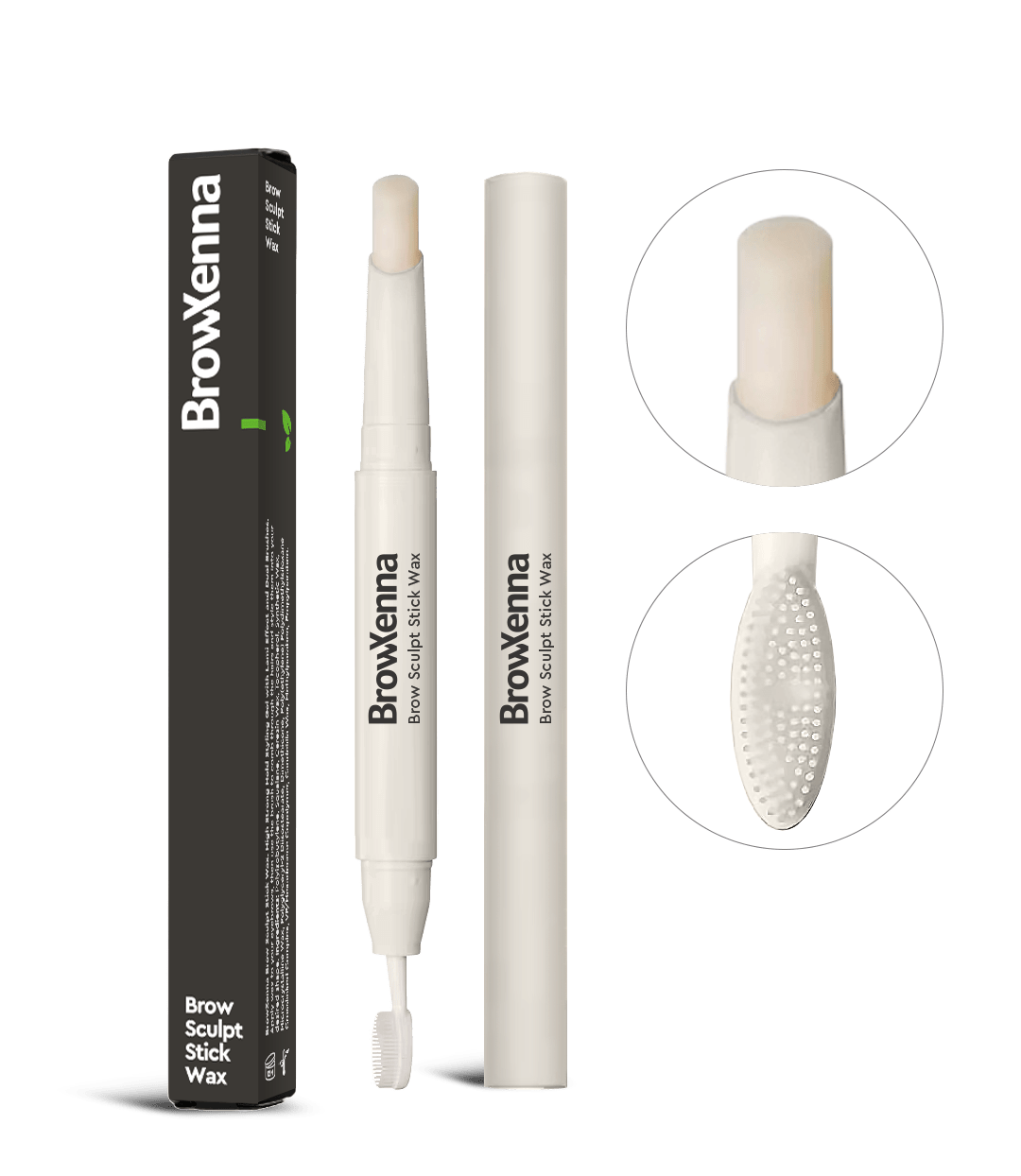 BrowXenna® Brow Sculpt Stick Wax | Cera en Barra con Cepillo para Estilizar Cejas - BrowXennamx