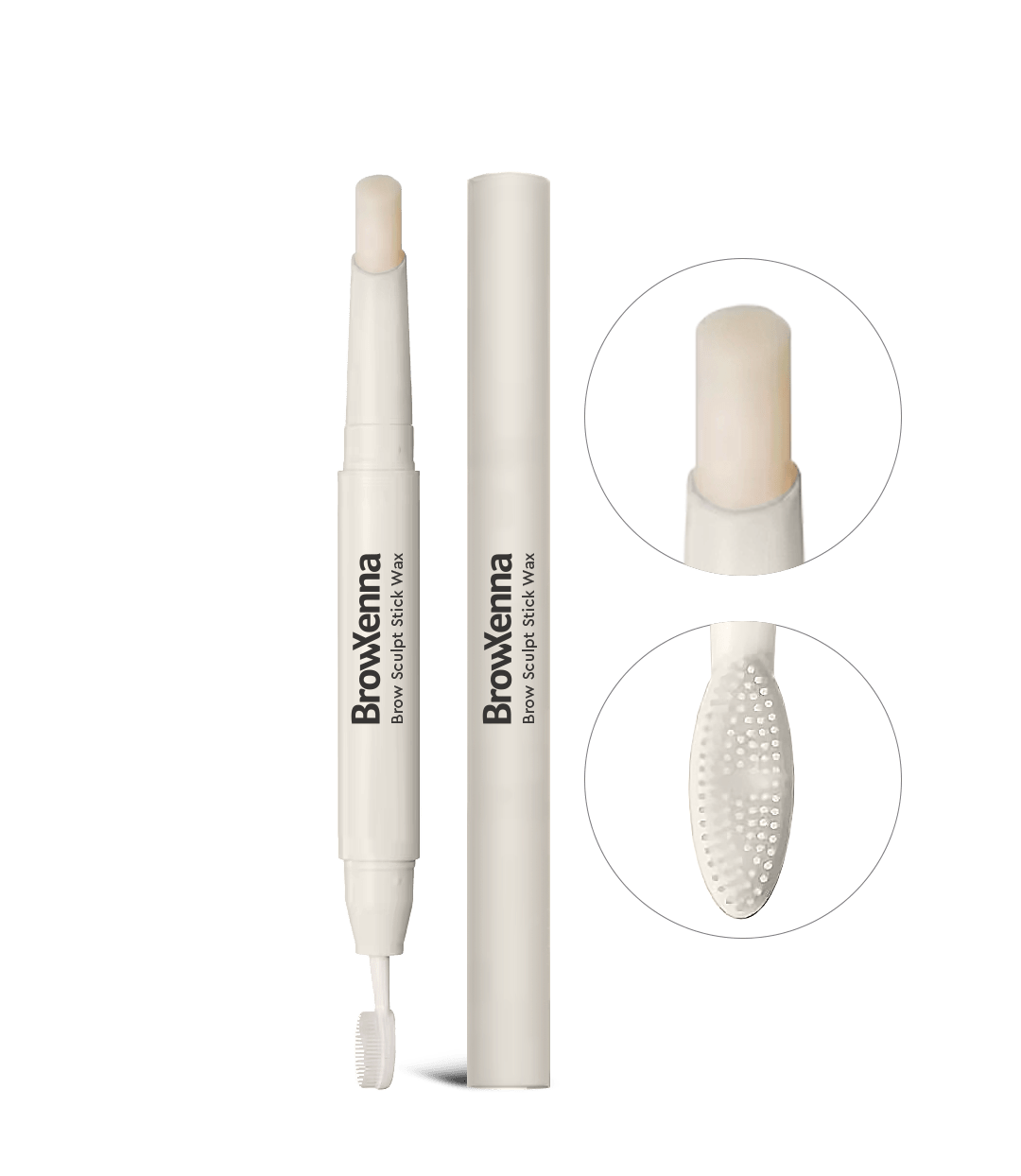 BrowXenna® Brow Sculpt Stick Wax | Cera en Barra con Cepillo para Estilizar Cejas - BrowXennamx