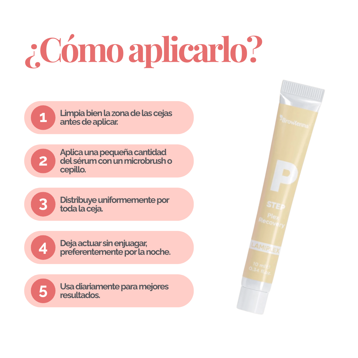 BrowXenna Plex Bond Recovery – suero regenerador profesional que restaura enlaces capilares y protege el vello durante y después de tratamientos químicos para cejas y pestañas.