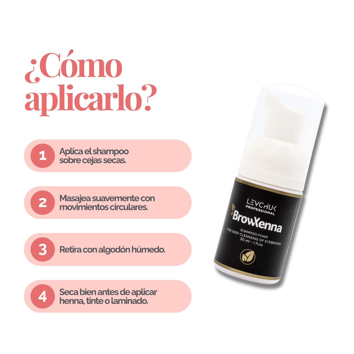 Espuma limpiadora profunda para cejas y pestañas - BrowXennamx