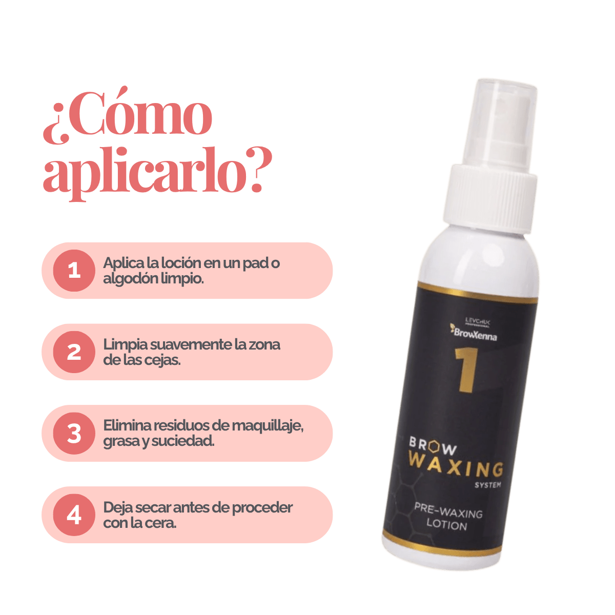 Loción preparadora para depilación de cejas - BrowXennamx