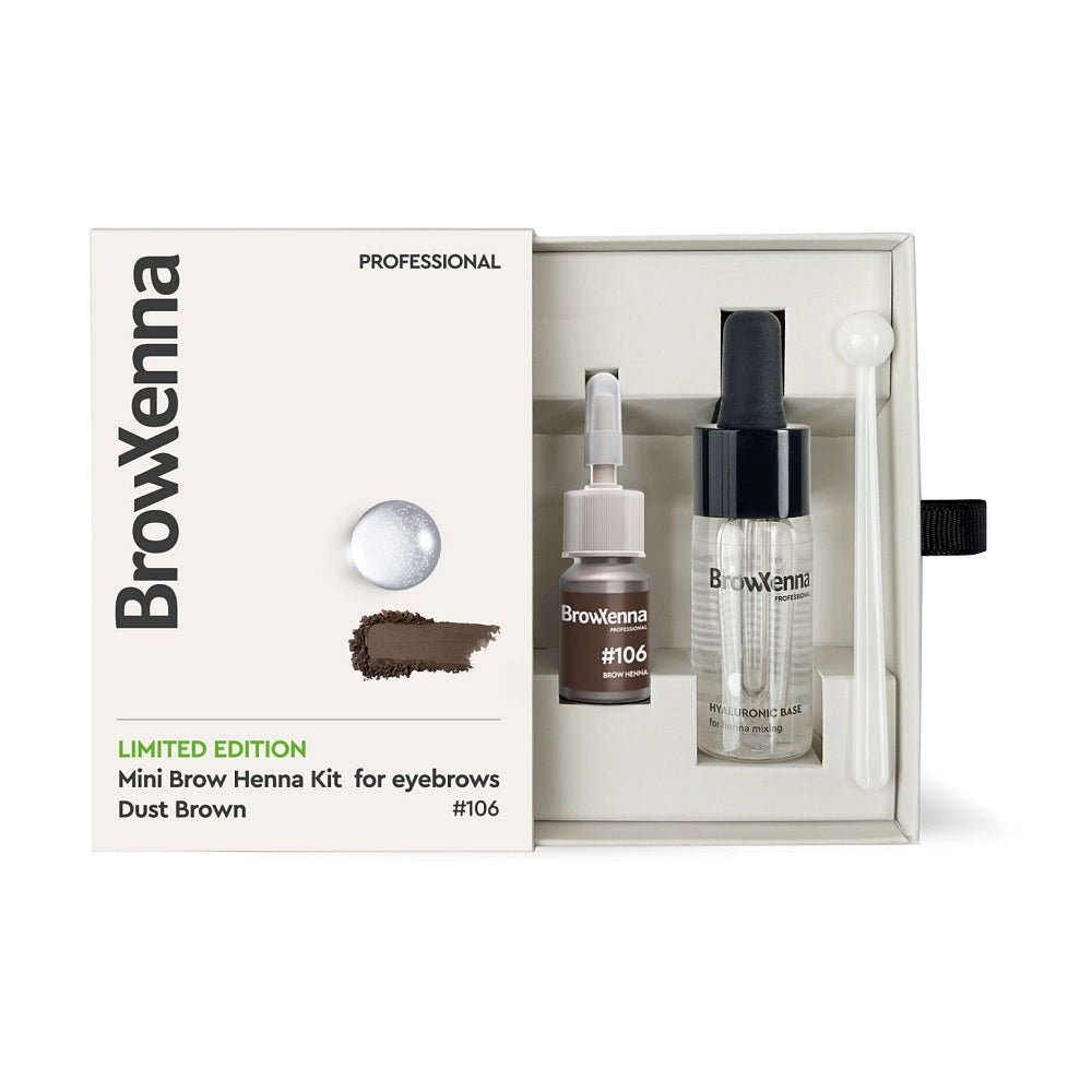 MINI Brow Henna Kit + Base Hialurónica – Ed. Limitada (varios tonos) - BrowXennamx