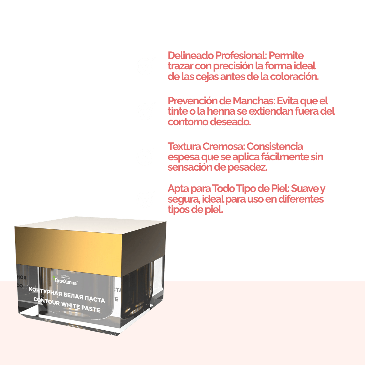 Pasta blanca para mapping de cejas - BrowXennamx