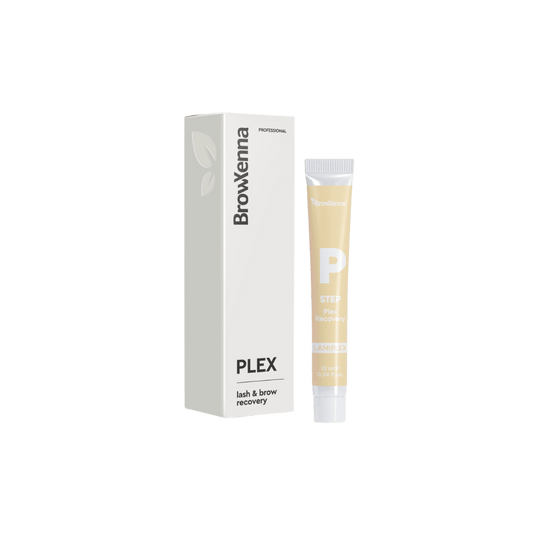 BrowXenna Plex Bond Recovery – suero regenerador profesional que restaura enlaces capilares y protege el vello durante y después de tratamientos químicos para cejas y pestañas.