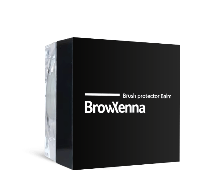 Bálsamo protector de brochas BrowXenna® para mantener la forma y prevenir el encrespamiento después del lavado